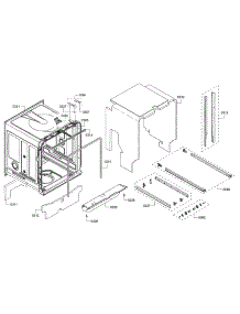 Tub parts for Bosch Dishwasher SHEM63W55N/11 from AppliancePartsPros.com