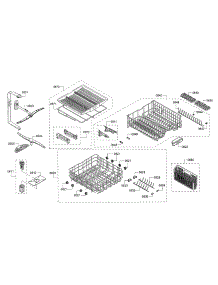 Spray Arms / Racks parts for Bosch Dishwasher SHEM63W55N/11 from AppliancePartsPros.com