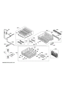 Spray Arms / Racks parts for Bosch Dishwasher SHEM63W55N/13 from AppliancePartsPros.com