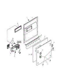 Door Assembly parts for Bosch Dishwasher SHI66A05UC/14 (FD8211) from AppliancePartsPros.com