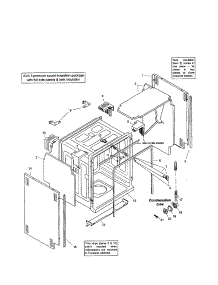 Tank Assembly parts for Bosch Dishwasher SHI66A05UC/14 (FD8211) from AppliancePartsPros.com