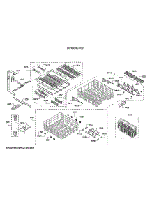 Racks / Spray Arms / Cutlery Basket parts for Bosch Dishwasher SHP865WD5N/01 from AppliancePartsPros.com