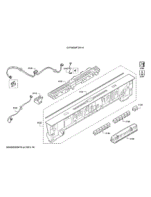 Operating Module / Facia Panel parts for Bosch Dishwasher SHP865WF5N/10 from AppliancePartsPros.com