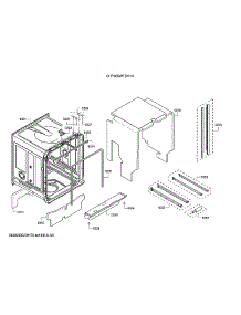 Tub / Trim parts for Bosch Dishwasher SHP865WF5N/10 from AppliancePartsPros.com