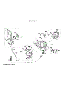 Water Inlet System / Sump / Heat Pump parts for Bosch Dishwasher SHP865WF5N/10 from AppliancePartsPros.com
