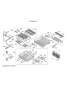 Spray Arms / Racks / Cutlery Drawer parts for Bosch Dishwasher SHP865WF5N/10 from AppliancePartsPros.com