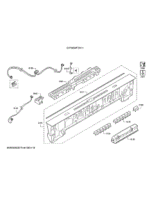 Operating Module / Facia Panel parts for Bosch Dishwasher SHP865WF5N/11 from AppliancePartsPros.com