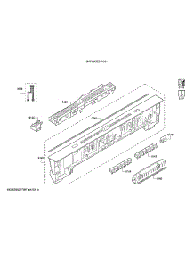 Operating Module / Facia Panel parts for Bosch Dishwasher SHP865ZD5N/01 from AppliancePartsPros.com