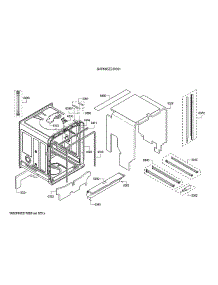 Tub / Trim parts for Bosch Dishwasher SHP865ZD5N/01 from AppliancePartsPros.com