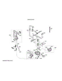 Spray Arm / Water Inlet / Pump parts for Bosch Dishwasher SHP878ZD5N/01 from AppliancePartsPros.com