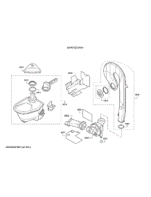 Container / Ventilation Duct / Fan parts for Bosch Dishwasher SHP878ZD5N/01 from AppliancePartsPros.com
