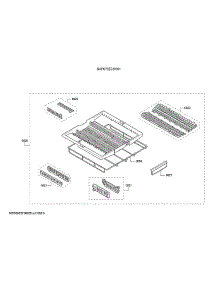Cutlery Drawer / Flip Trays parts for Bosch Dishwasher SHP878ZD5N/01 from AppliancePartsPros.com