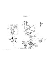 Spray Arm / Water Inlet / Pump parts for Bosch Dishwasher SHP878ZD5N/18 from AppliancePartsPros.com