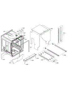 Tub / Trim parts for Bosch Dishwasher SHPM65W55N/10 from AppliancePartsPros.com