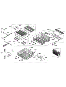 Spray Arms / Racks parts for Bosch Dishwasher SHPM65W55N/10 from AppliancePartsPros.com