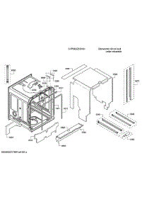 Tub / Trim parts for Bosch Dishwasher SHPM65Z55N/01 from AppliancePartsPros.com