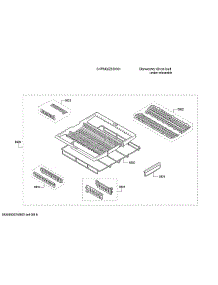 Cutlery Drawer / Flip Trays parts for Bosch Dishwasher SHPM65Z55N/01 from AppliancePartsPros.com