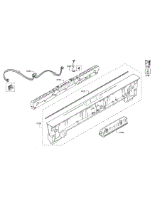 Facia Panel / Operating Module parts for Bosch Dishwasher SHPM78W54N/01 from AppliancePartsPros.com