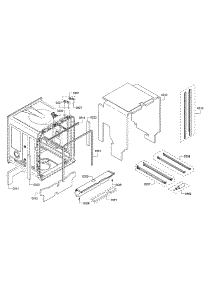 Body parts for Bosch Dishwasher SHPM78W54N/01 from AppliancePartsPros.com