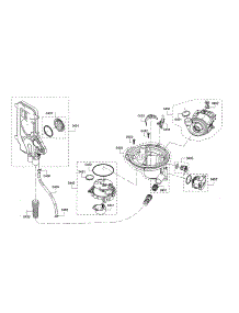 Water Inlet / Sump / Heat Pump parts for Bosch Dishwasher SHPM78W54N/01 from AppliancePartsPros.com
