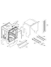 Tub / Trim parts for Bosch Dishwasher SHPM78W55N/10 from AppliancePartsPros.com