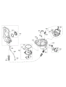 Water Inlet / Heat Pump / Sump parts for Bosch Dishwasher SHPM78W55N/10 from AppliancePartsPros.com