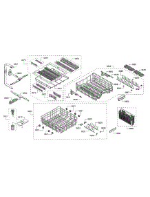 Spray Arms / Racks parts for Bosch Dishwasher SHPM78W55N/10 from AppliancePartsPros.com