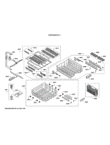 Spray Arms / Racks parts for Bosch Dishwasher SHPM78W55N/11 from AppliancePartsPros.com