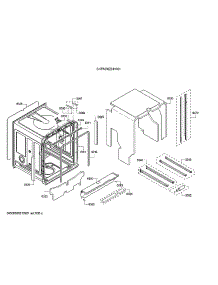 Tub / Trim parts for Bosch Dishwasher SHPM78Z54N/01 from AppliancePartsPros.com