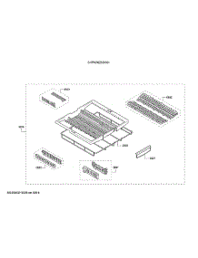 Flexible 3Rd Rack parts for Bosch Dishwasher SHPM78Z55N/01 from AppliancePartsPros.com