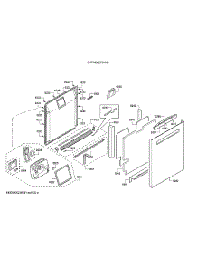 Door / Dispenser parts for Bosch Dishwasher SHPM88Z75N/01 from AppliancePartsPros.com