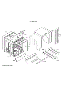 Tub / Trim parts for Bosch Dishwasher SHPM88Z75N/01 from AppliancePartsPros.com