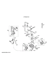 Spray Arms / Water Inlet / Heat Pump parts for Bosch Dishwasher SHPM88Z75N/01 from AppliancePartsPros.com