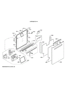 Door / Dispenser parts for Bosch Dishwasher SHPM98W75N/10 from AppliancePartsPros.com