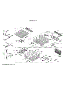 Spray Arm / Racks parts for Bosch Dishwasher SHPM98W75N/10 from AppliancePartsPros.com