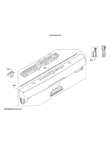 Facia Panel / Main Switch parts for Bosch Dishwasher SHS843AF5N/01 from AppliancePartsPros.com