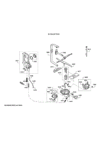 Spray Arms / Water Inlet System / Heat Pump parts for Bosch Dishwasher SHS843AF5N/01 from AppliancePartsPros.com