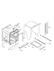 Tub parts for Bosch Dishwasher SHS863WD6N/01 from AppliancePartsPros.com