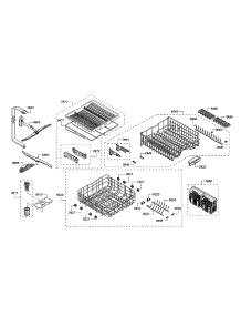 Spray Arm / Racks parts for Bosch Dishwasher SHS863WD6N/01 from AppliancePartsPros.com