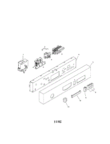 Fascia Panel parts for Bosch Dishwasher SHU3032UC/06 (FD 7908-8002) from AppliancePartsPros.com