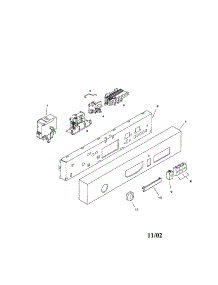 Fascia Panel parts for Bosch Dishwasher SHU3032UC/12 (FD 8003) from AppliancePartsPros.com
