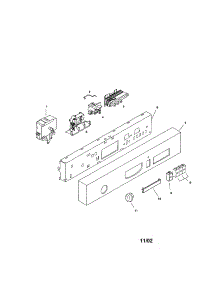 Fascia Panel parts for Bosch Dishwasher SHU3036UC/11 (FD 8002-8003) from AppliancePartsPros.com