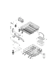 Racks parts for Bosch Dishwasher SHU3036UC/12 (FD 8003) from AppliancePartsPros.com