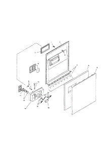 Door Assembly parts for Bosch Dishwasher SHU3135UC/12 (FD 8105) from AppliancePartsPros.com