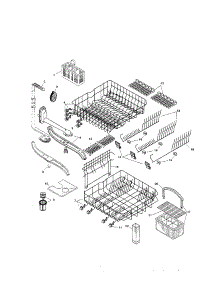 Racks parts for Bosch Dishwasher SHU4312UC/06 (FD 7701-7912) from AppliancePartsPros.com