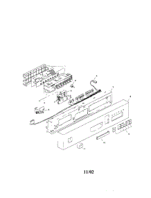 Fascia Panel parts for Bosch Dishwasher SHU5304UC/06 (FD 7705-7912) from AppliancePartsPros.com