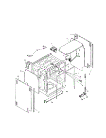 Tank Assembly parts for Bosch Dishwasher SHU5316UC/12 from AppliancePartsPros.com