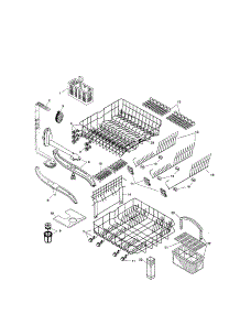 Racks parts for Bosch Dishwasher SHU5316UC/12 from AppliancePartsPros.com