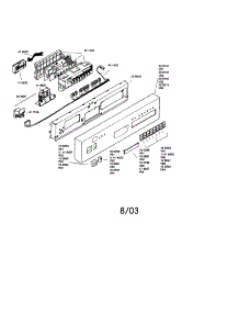 Fascia Panel parts for Bosch Dishwasher SHU66C05UC/14 (FD8211) from AppliancePartsPros.com