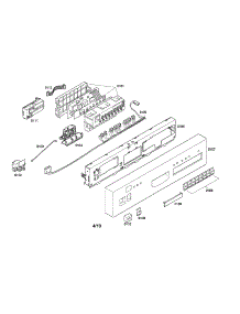 Control Module / Facia Panel parts for Bosch Dishwasher SHU66C05UC/23 from AppliancePartsPros.com